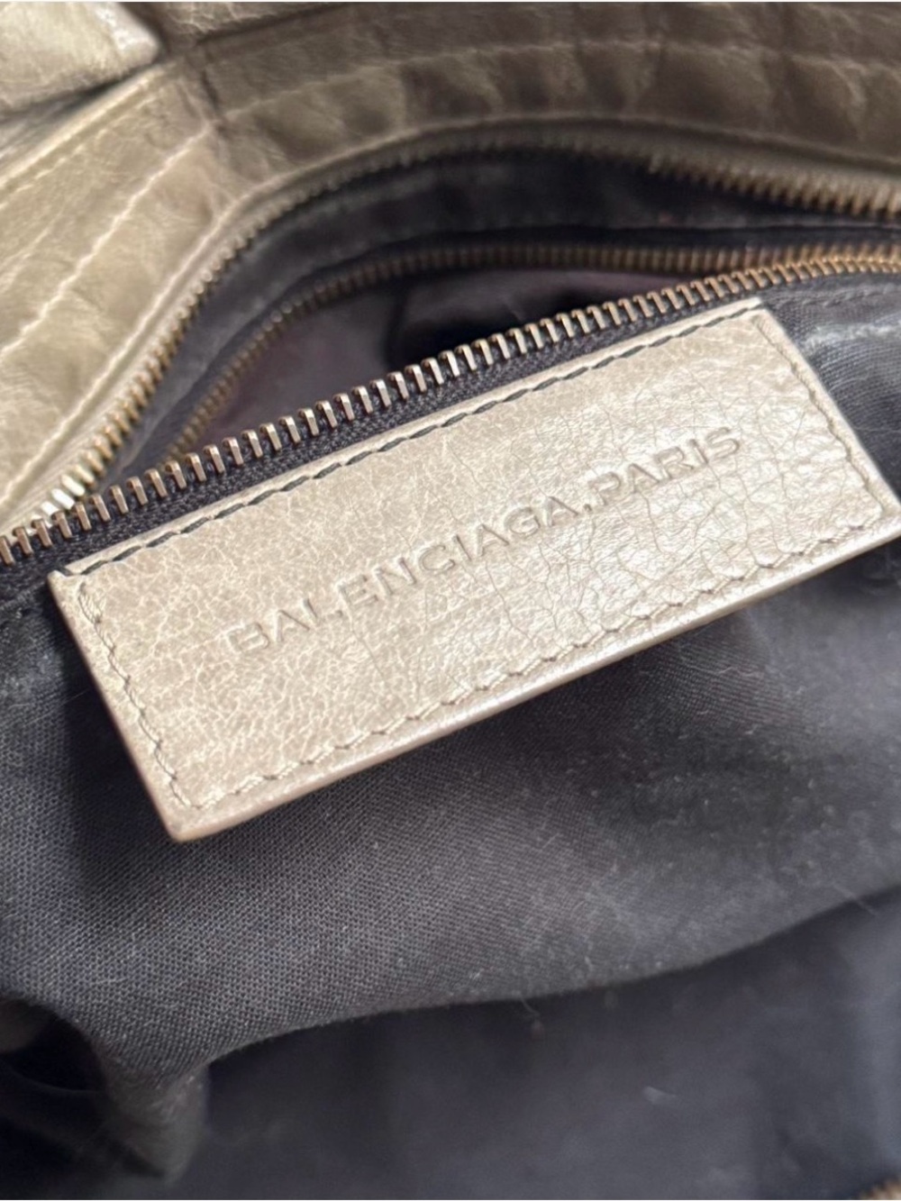 Balenciaga Taupe Leather City Bag - Picture 7 of 7